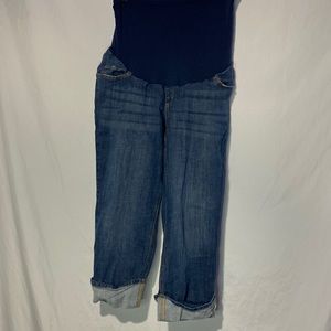 Full Panel Cropped Maternity Jeans